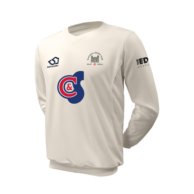 Long Sleeve Cricket Sweater - Right Handed Batter - BLKRC