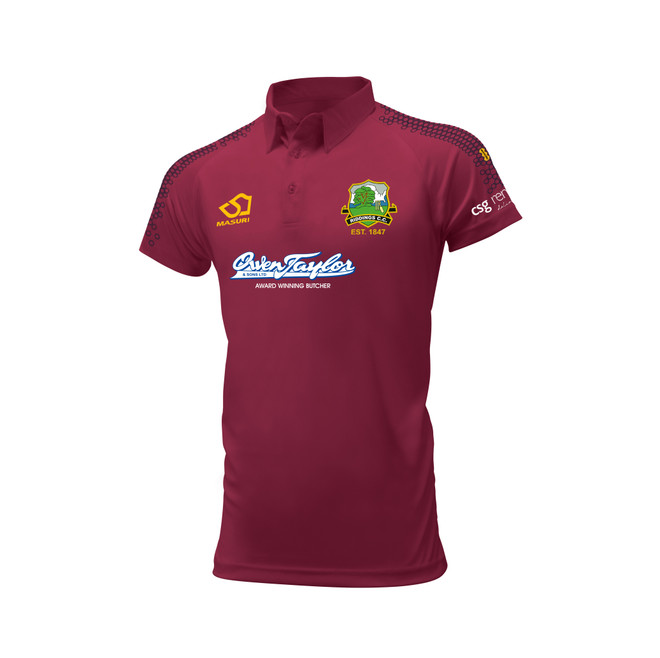 Junior Team Short Sleeve Cricket Shirt - Junior Sizing-RIDDING