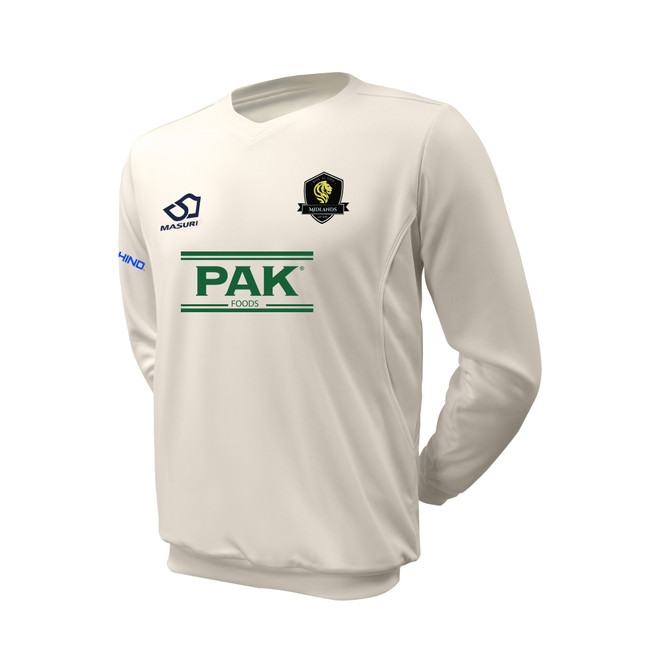 Junior Long Sleeve Cricket Sweater - MIDLCC