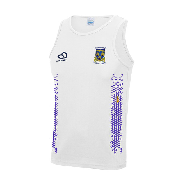 Junior Active Vest - White-SRBCC