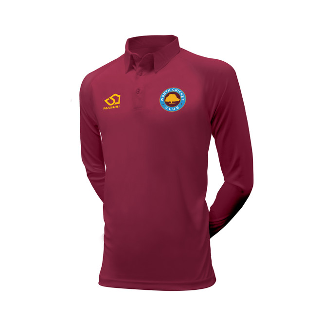Junior Long Sleeve Coloured Cricket Shirt - WOTH