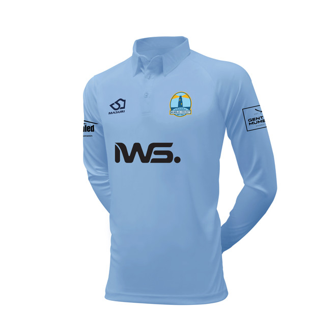 Junior Long Sleeve Coloured Cricket Shirt - MUMC