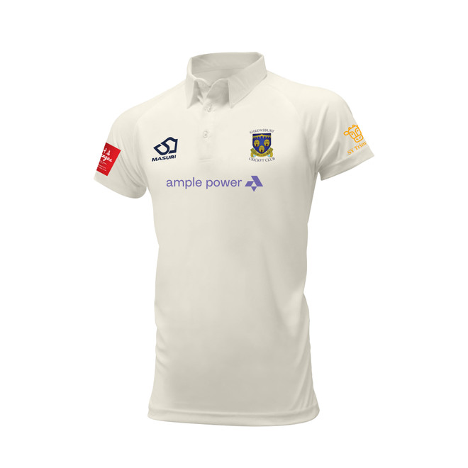 Junior Short Sleeve Cricket Shirt-SRBCC