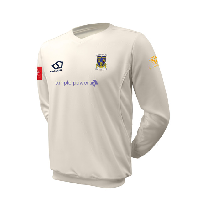 Junior Long Sleeve Cricket Slipover -SRBCC