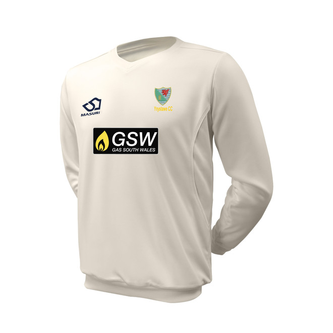 Junior Long Sleeve Cricket Slipover -YYSTW