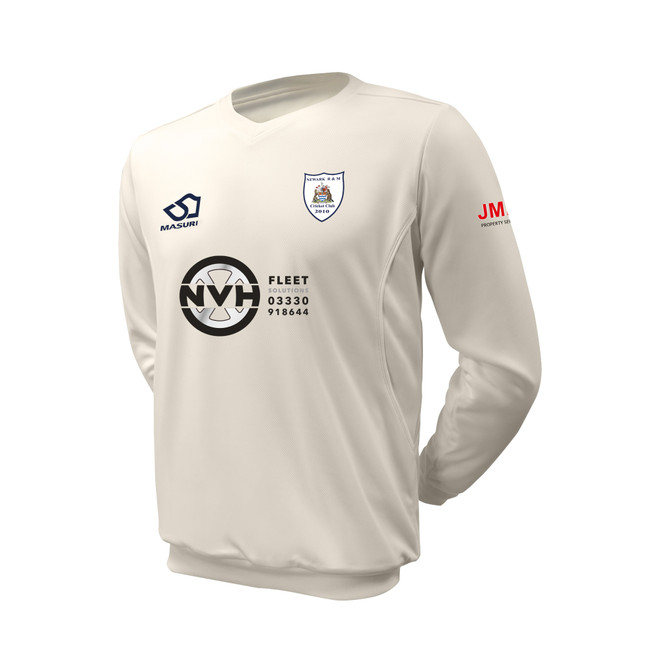 Junior Long Sleeve Cricket Slipover -NWRMC