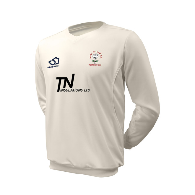 Junior Long Sleeve Cricket Slipover -WHWRC