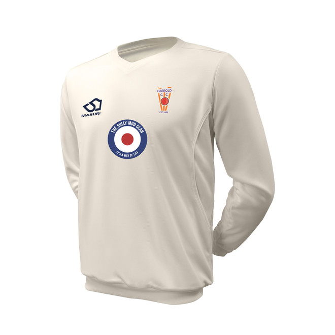 Junior Long Sleeve Cricket Slipover -HRCC