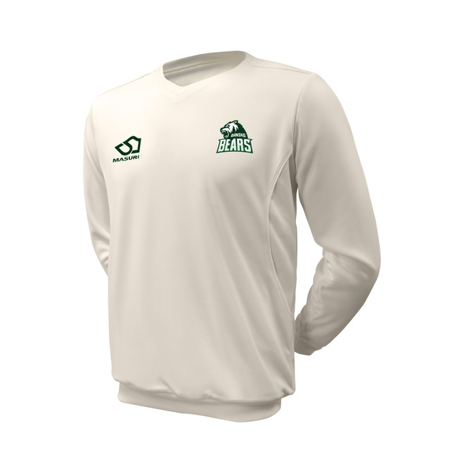Long Sleeve Cricket Slipover -BANCC