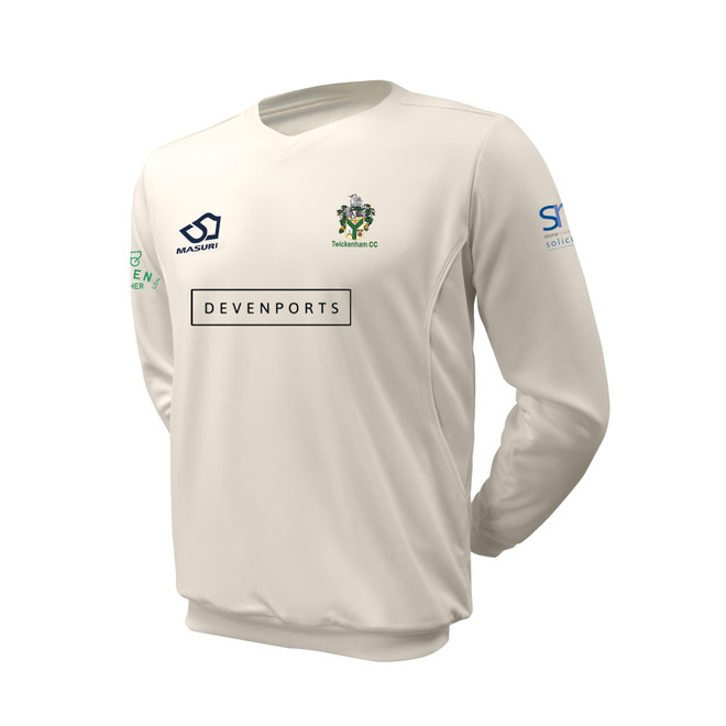 Junior Long Sleeve Cricket Slipover -TKMCC
