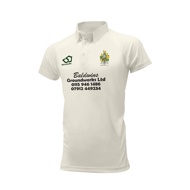 Mens Short Sleeve Cricket Shirt-SAWL