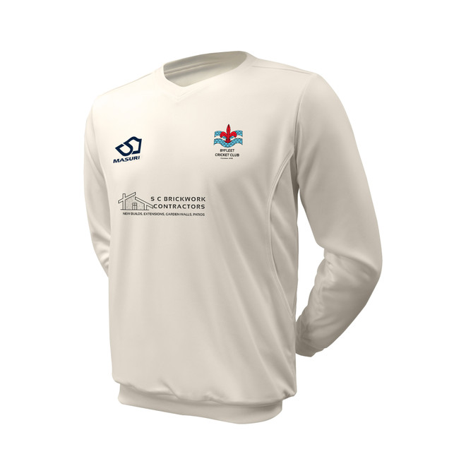 Junior Long Sleeve Cricket Slipover -BYFLEET