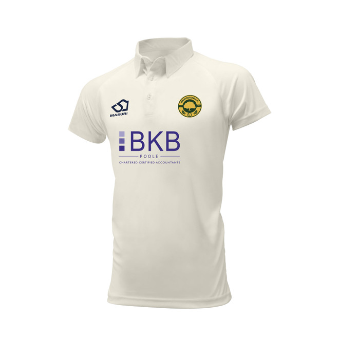 Mens Short Sleeve Cricket Shirt-BROA