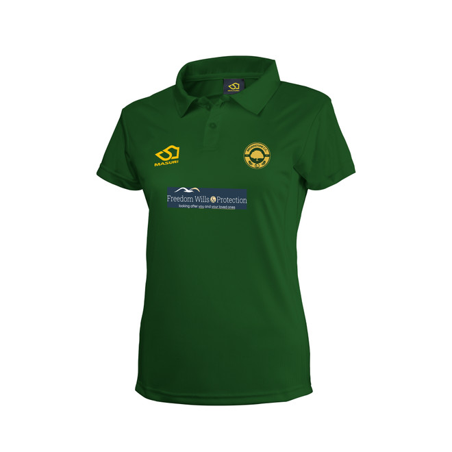 Women's Short Sleeve Coloured Cricket Shirt-BROA