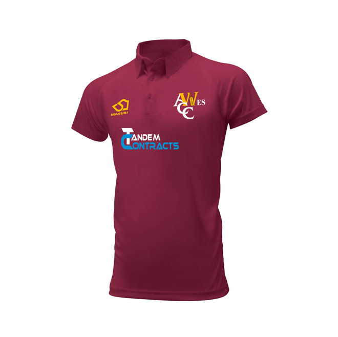 Mens Short Sleeve Coloured Cricket Shirt -ALMWESCC