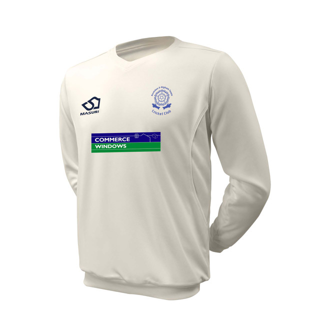 Junior Long Sleeve Cricket Slipover -RUSHIG