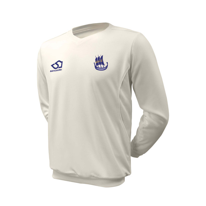Junior Long Sleeve Cricket Slipover -GALWD