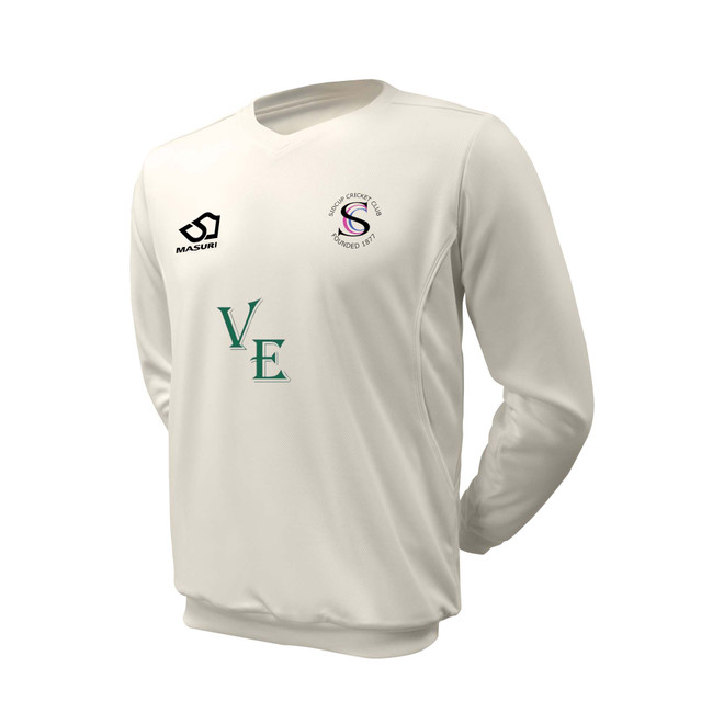 Junior Long Sleeve Cricket Slipover -SIDCUP