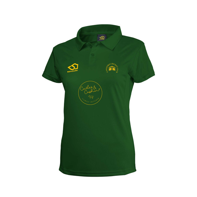 Women's Short Sleeve Coloured Cricket Shirt-LANGF