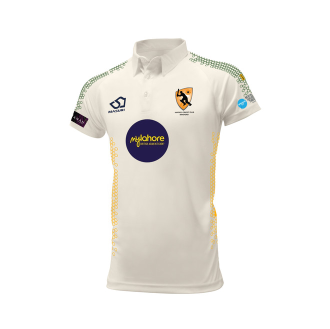 Junior Short Sleeve Cricket Shirt-MAYFCC