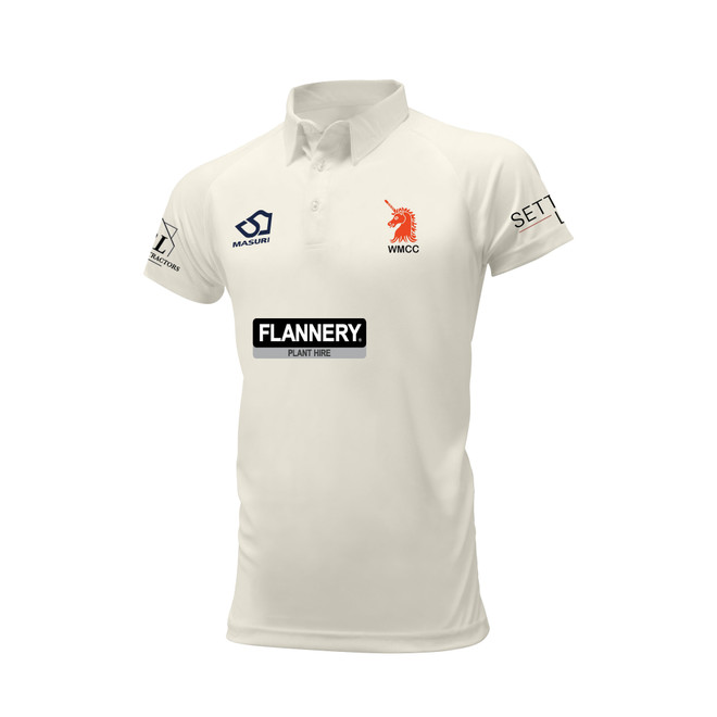 Mens Short Sleeve Cricket Shirt-WOMB