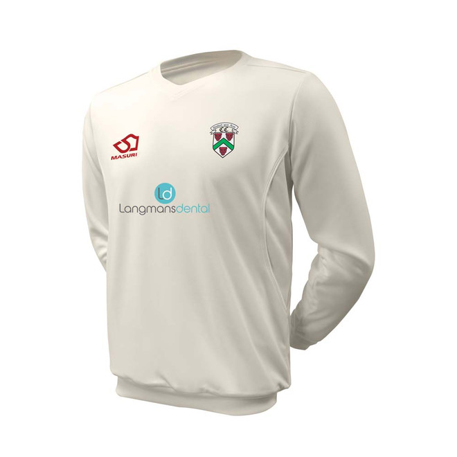 Junior Long Sleeve Cricket Slipover -SUAC