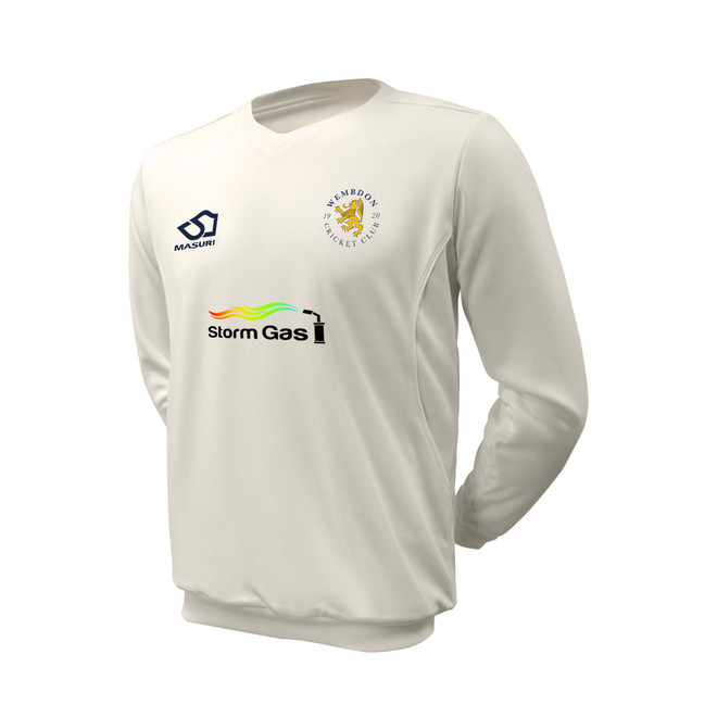 Junior Long Sleeve Cricket Slipover -WEMBDO