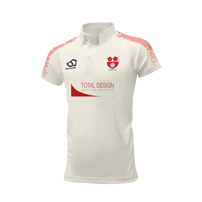 Junior Short Sleeve Cricket Shirt-SHIRLEY