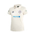 Women's Short Sleeve Cricket Shirt-WHITEF