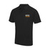 Junior Black Active Polo Shirt-RETRO