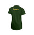 Women's Green Coach Short Sleeve Coloured Cricket Shirt-LKBCC