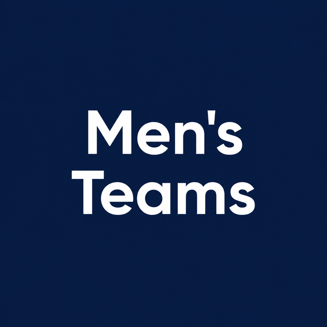 Men's Teams - Demo CC