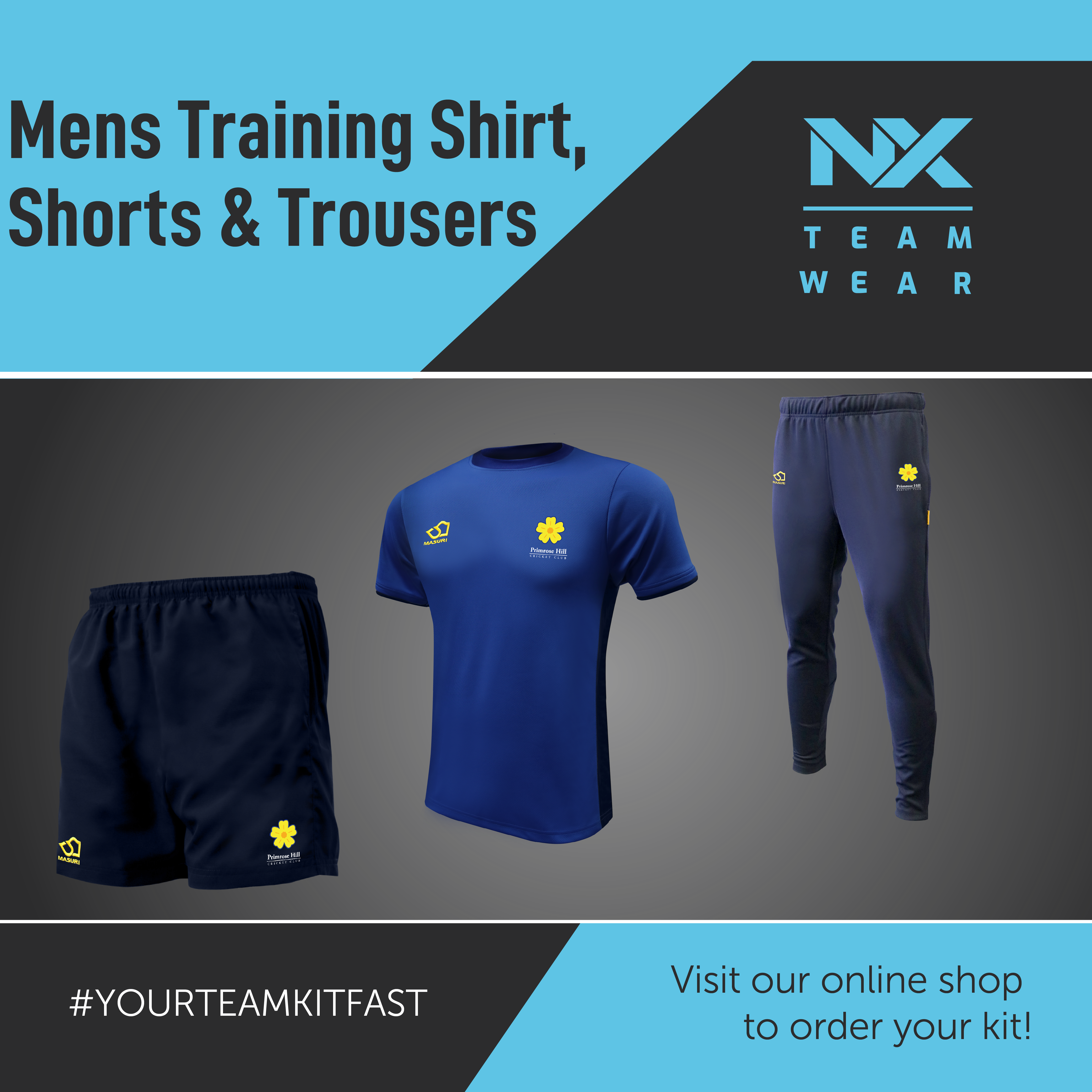Mens Training Shirt Shorts Trousers