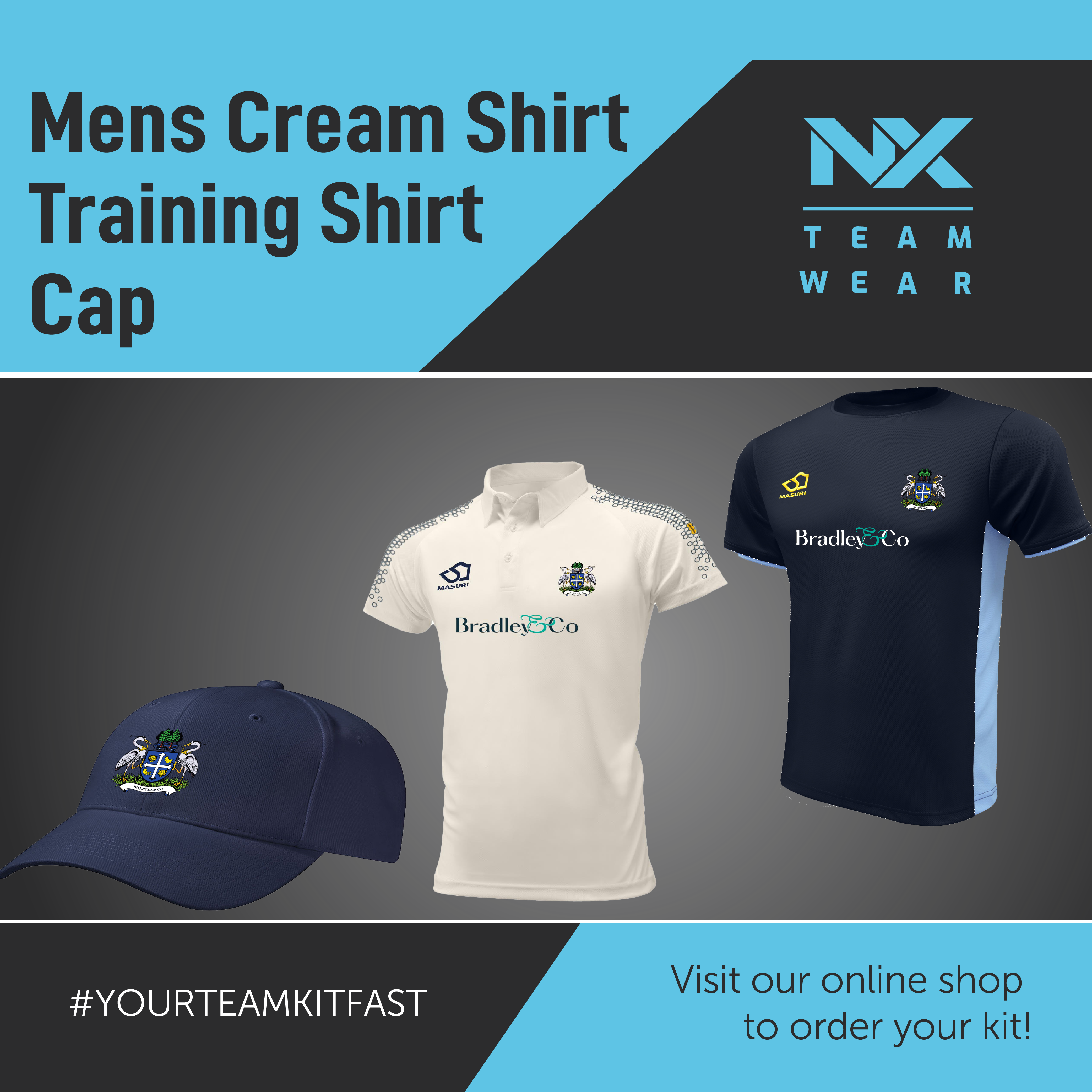Mens Cream Shirt Training Shirt Cap