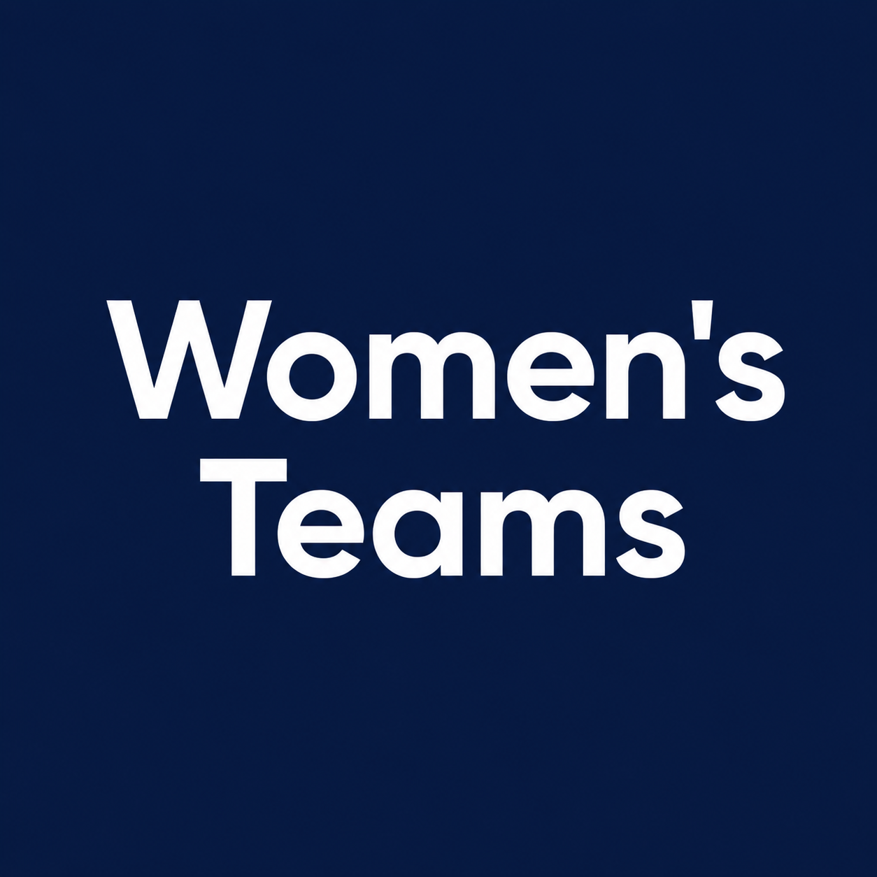 Women's Teams - Demo CC