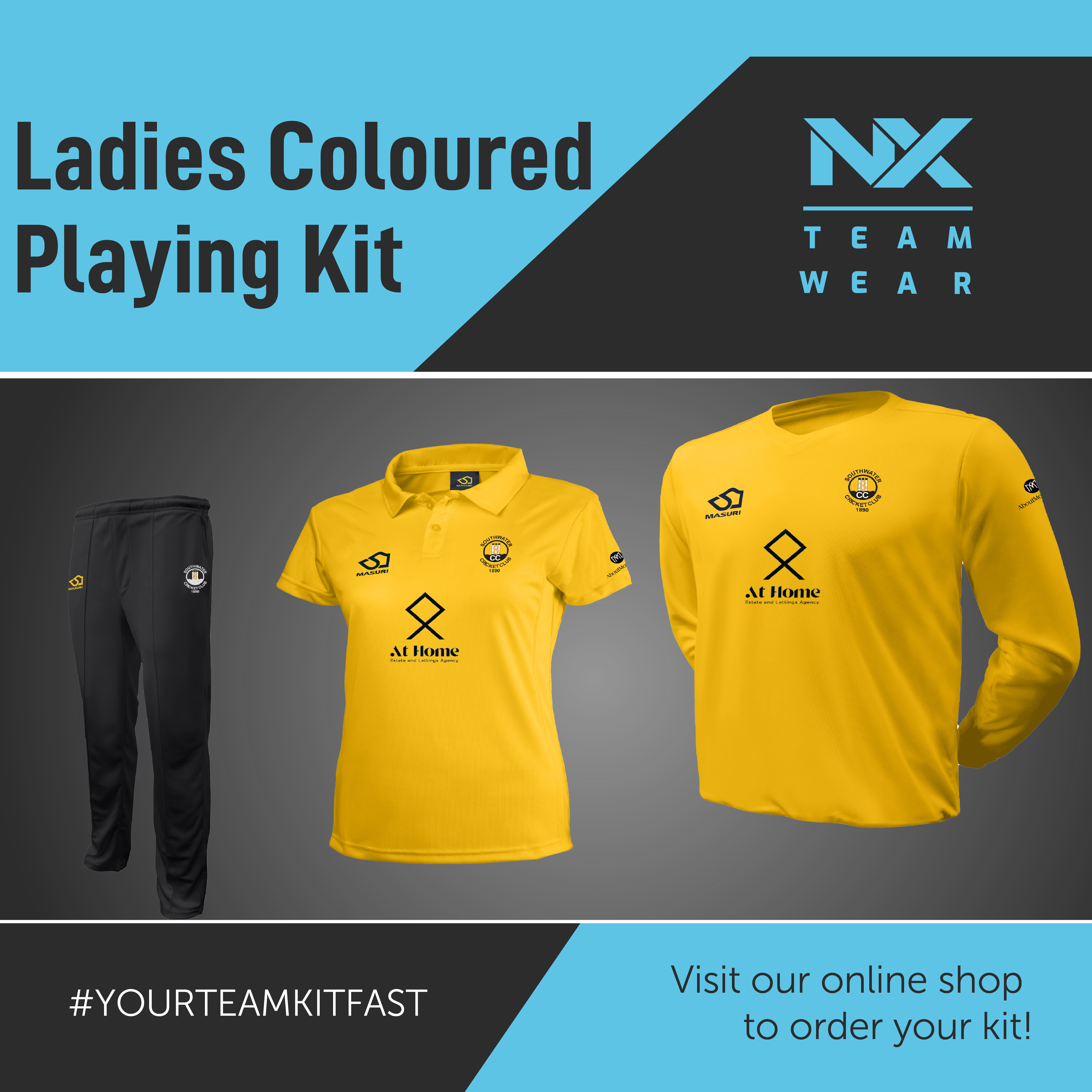 Ladies Coloured Playing Kit