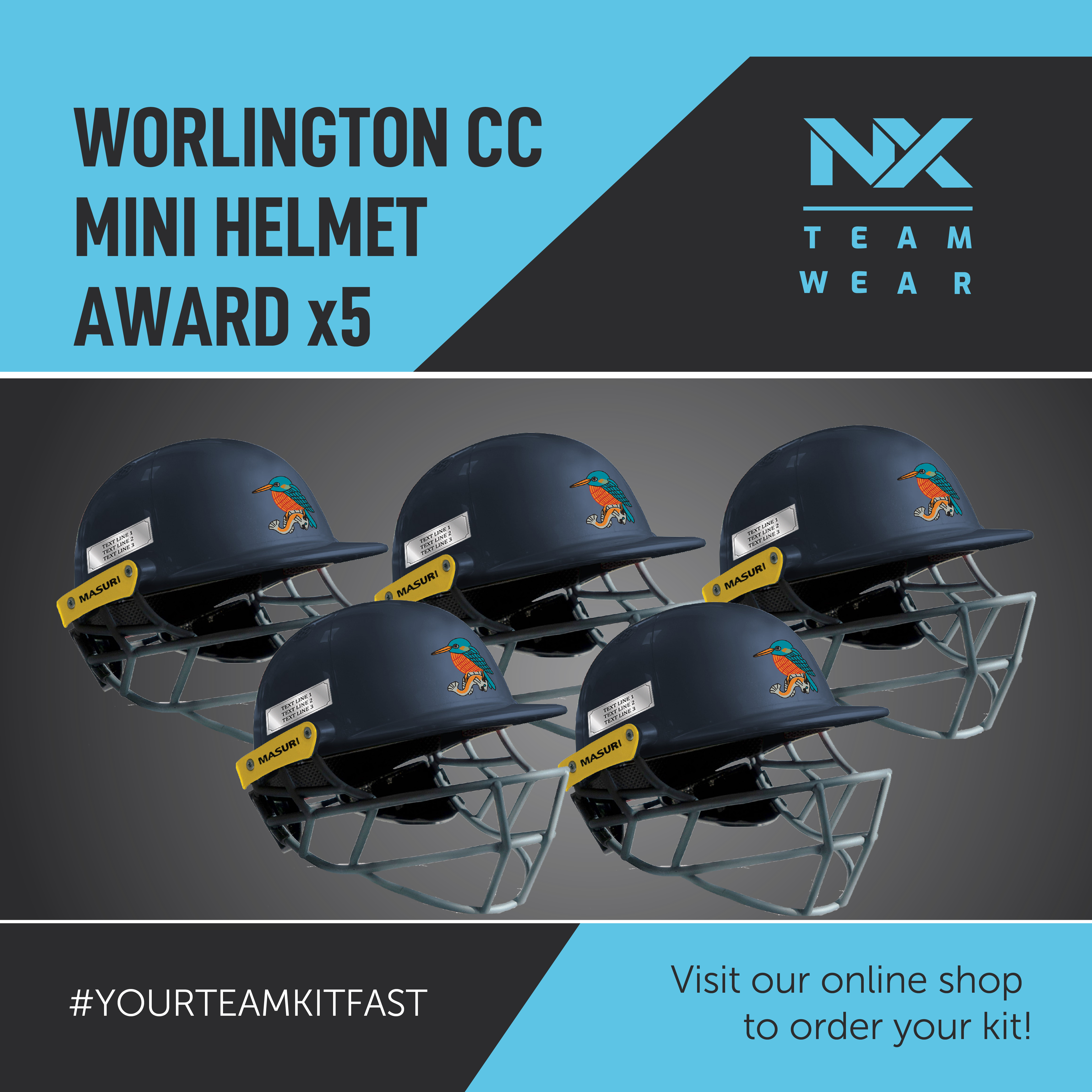 5x Mini Helmet Awards Bundle