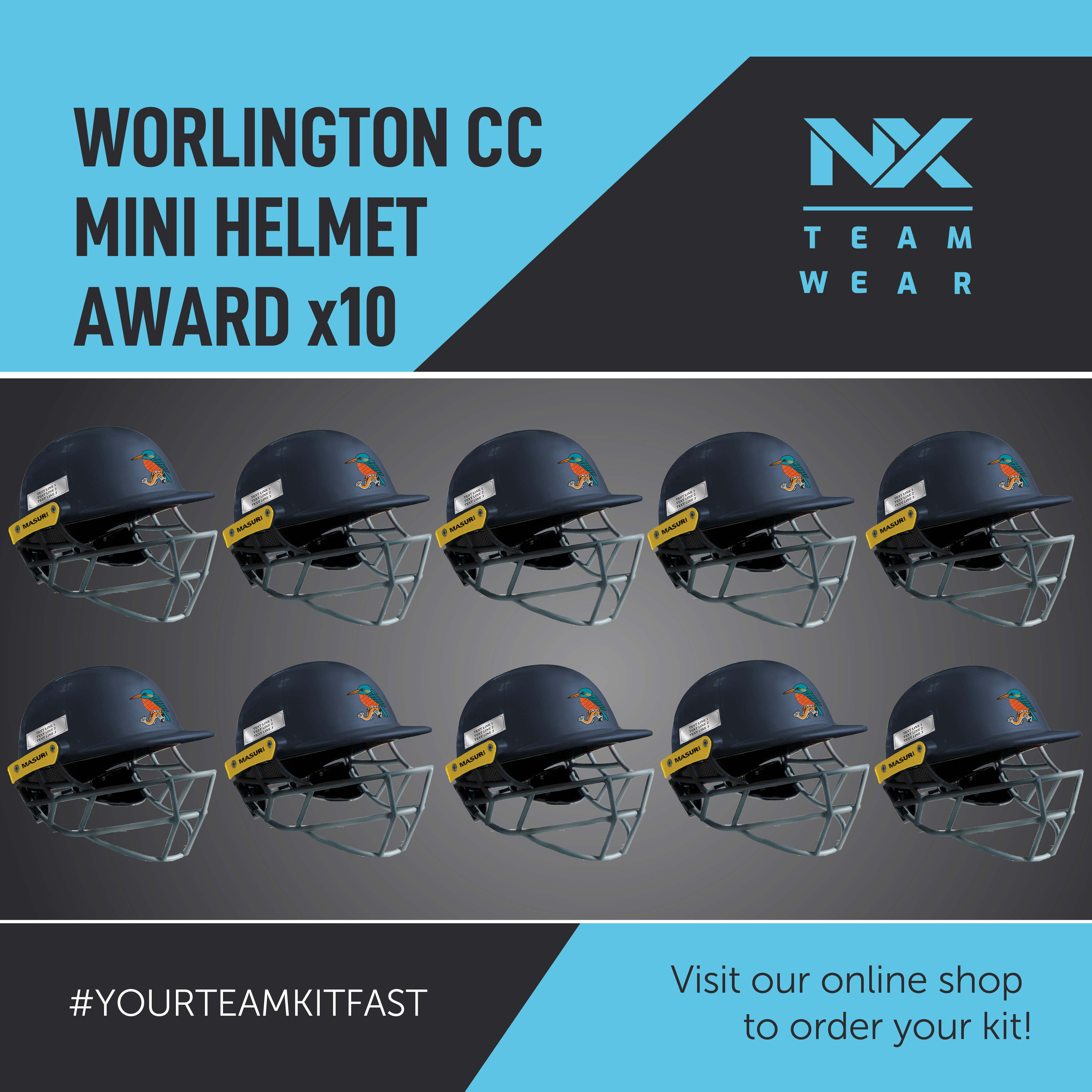 10x Mini Helmet Awards Bundle