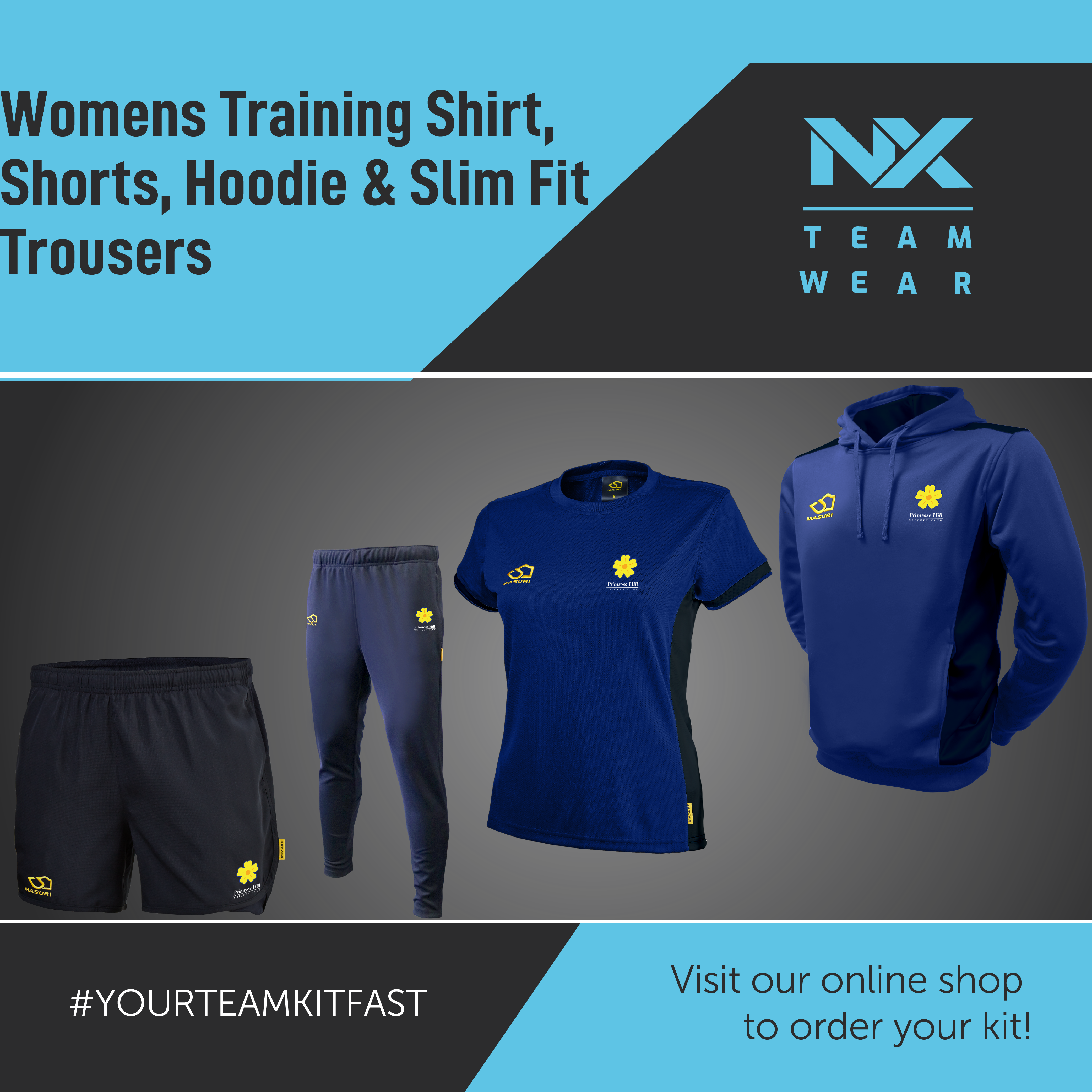 Womens Training Shirt Shorts Hoodie Slim Trousers