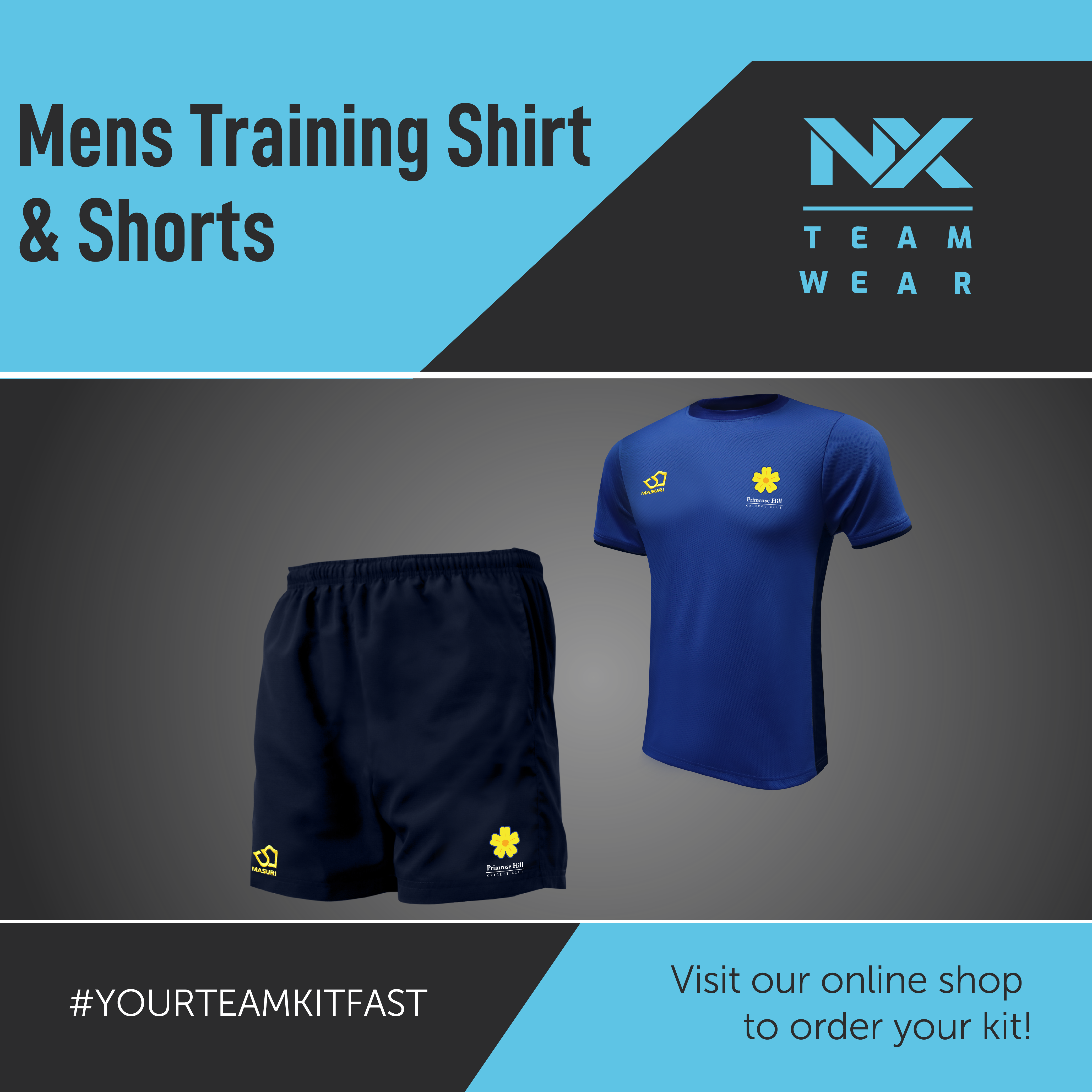 Mens Training Shirt Shorts