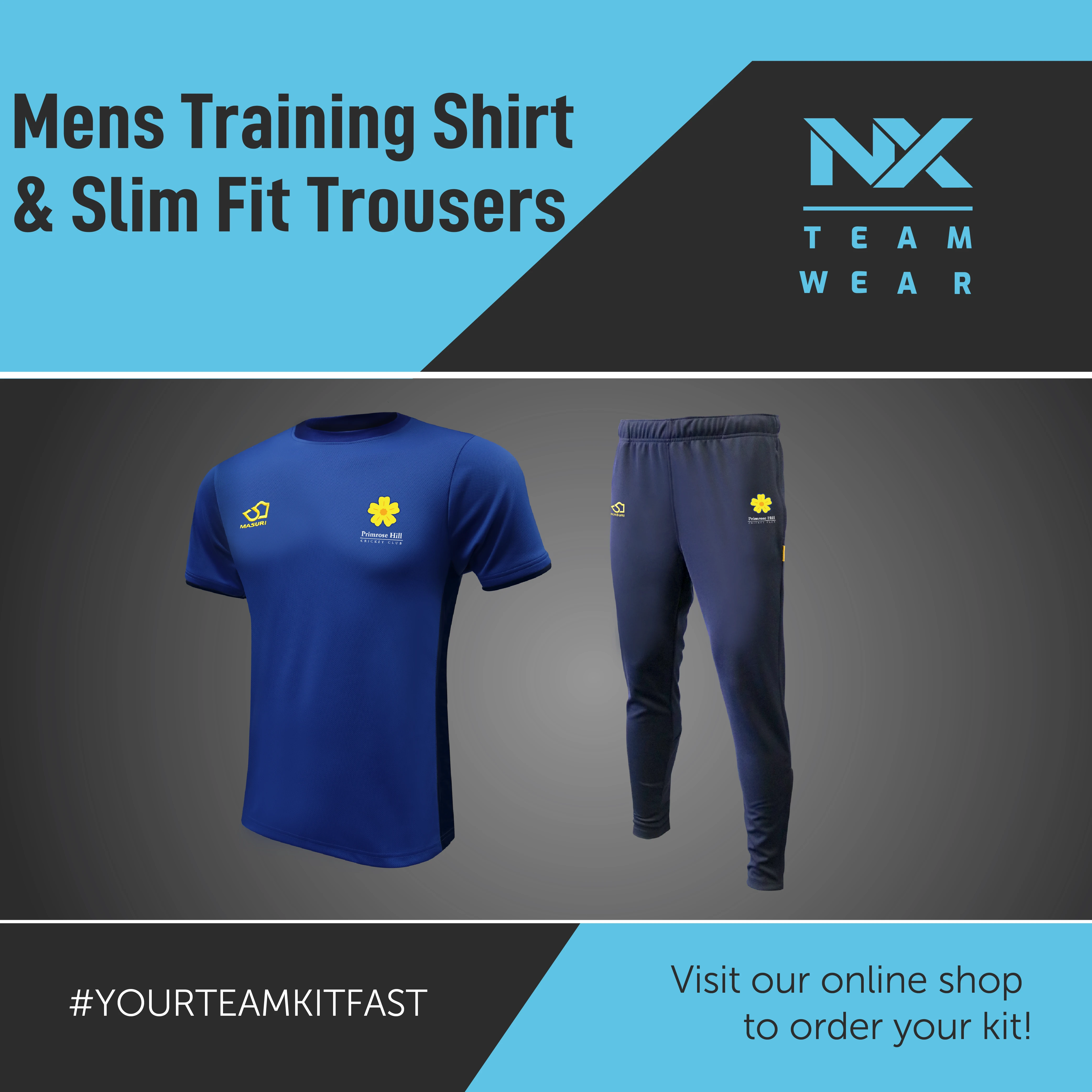 Mens Training Shirt Trousers
