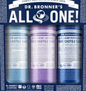 COSMIC CLASSIC Pack Pure Castile Hemp Soap Pk3 x 237ml - Dr Bronner's