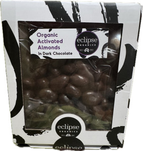 DARK Chocolate ACTIVATED Almonds Organic - 200g Box