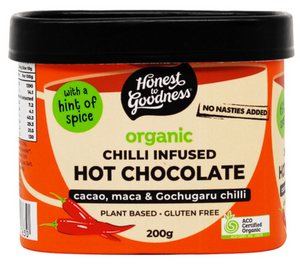Hot Chocolate CHILLI INFUSED Organic 200g - H2G