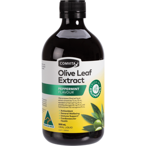 Olive Leaf Extract PEPPERMINT Flavour 500ml - Comvita