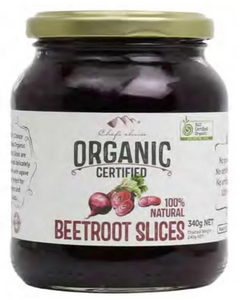Beetroot Sliced Organic 340g - Chefs Choice