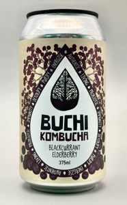 Kombucha Blackcurrant & Elderberry 375ml CAN - Buchi