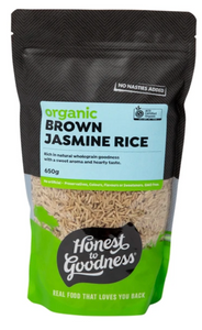 Jasmine Rice BROWN Organic 650g - H2G