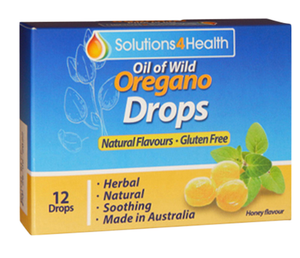 Oil of Wild Oregano Honey Flavour 12 Lozenges - Solutions 4 Health