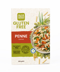 Quinoa & Rice GF PENNE Organic 300g - Olive Green Organics